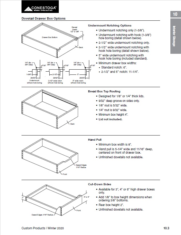 Non-Slip Drawer Liners - Conestoga Wood Specialties